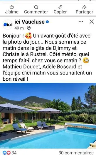 Gite Aux 4 Saisons Du Colorado Provencal - 3 Etoiles - Rustrel Francja